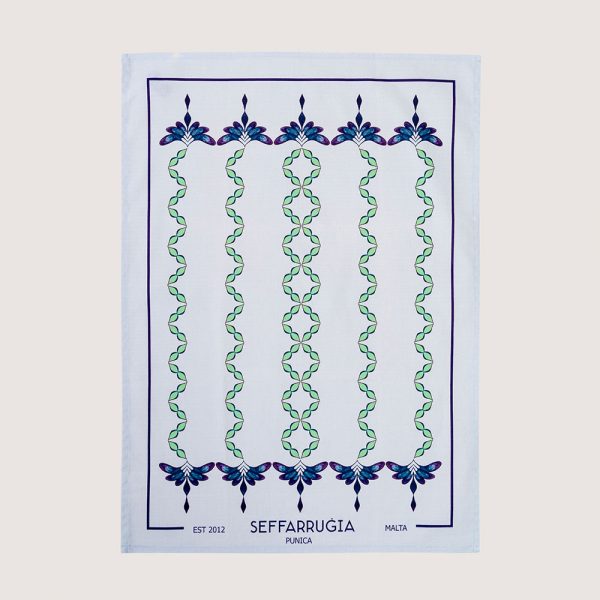 Grana caeruleum Tea Towel